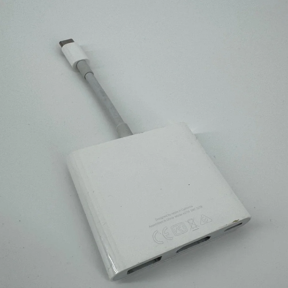 Apple USB-C Digital AV Multiport Adapter OS White A2119 HDMI USB Hub TESTED